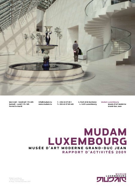 rapport d'activités 2009 - Mudam