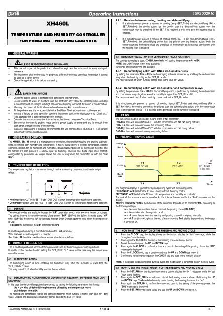 Temperature And Humidity Controller For Free Ing Proving
