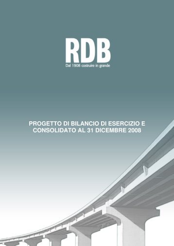 progetto di bilancio di esercizio e consolidato al 31 dicembre ... - Rdb