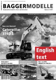 English text - Baggermodelle