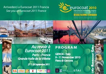 Il programma completo - Eurocoat Italia