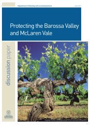 discussion paper Protecting the Barossa Valley and McLaren Vale