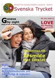 Svenska Trycket nr 1 2011 - Svenska Klubben Lausanne GenÃƒÂ¨ve