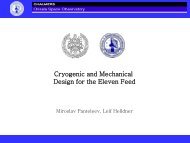 Cryogenic and Mechanical Design for the Eleven Feed