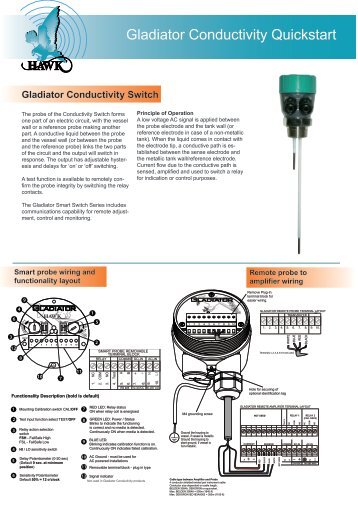 Gladiator Conductivity Quickstart - Hawk Measurement