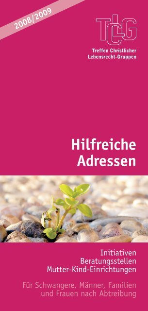 Hilfreiche Adressen (8. Auflage 2008/2009) - TCLG