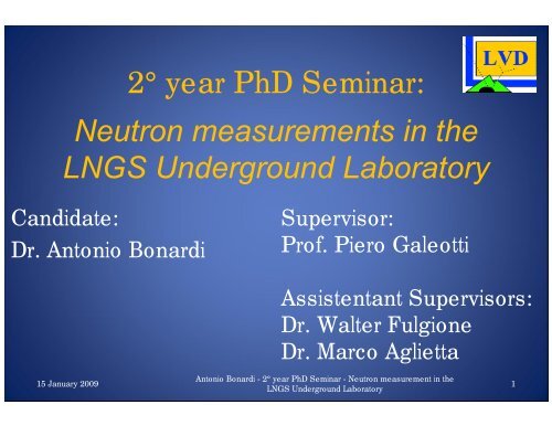 Neutron measurements in the LNGS Underground Laboratory