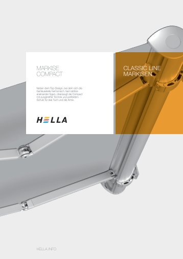 CLASSIC LINE MARKISEN Markise CoMpaCt - Hella Specht