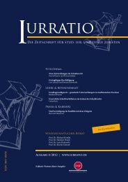 Die Zeitschrift fÃ¼r stud. iur. und junge Juristen - Iurratio