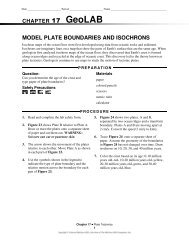 Geolab: Modeling Plate Boundaries and Isochrons - legacyjr.net