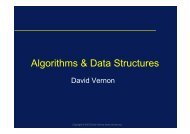 Algorithms & Data Structures - David Vernon