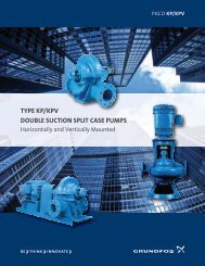 TYPE KP/KPV DOUBLE SUCTION SPLIT CASE PUMPS - Grundfos