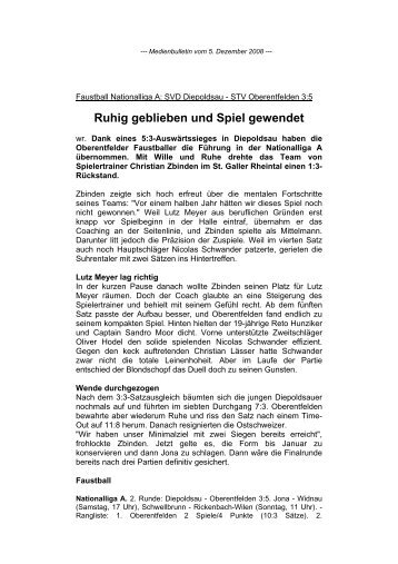 Bericht - Swiss Faustball
