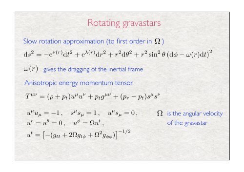 How to tell a gravastar from a black hole (also when it is rotating...)