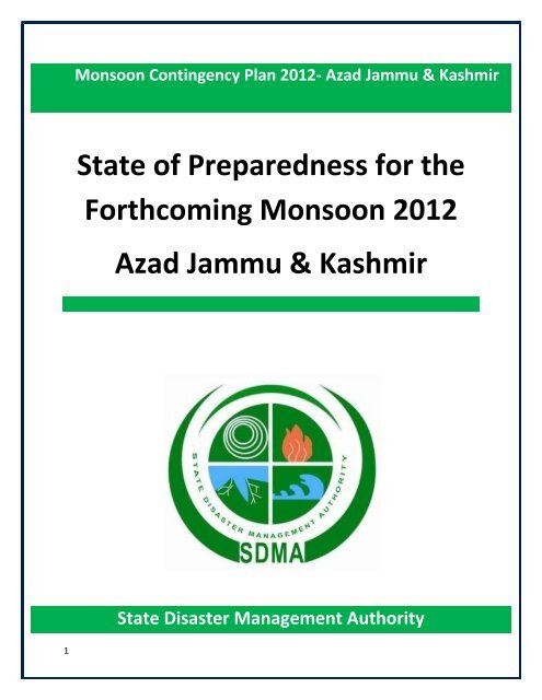 State of Preparedness for the Forthcoming Monsoon 2012 Azad ...
