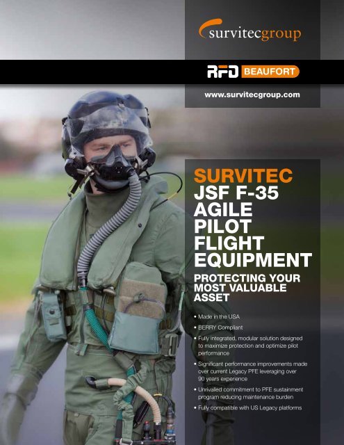 survitec jsf f-35 agile pilot flight equipment - Military Systems ...