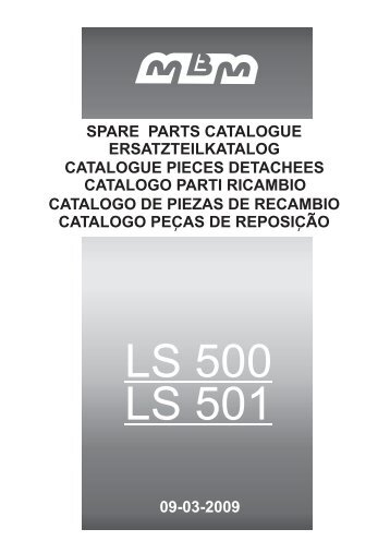 spare parts catalogue ersatzteilkatalog catalogue pieces detachees ...