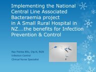 Implementing the CLAB project - Infection Control