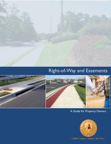 Right-of-Way and Easements - DOT - Cobb County