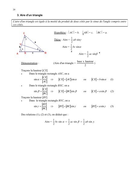 TRIGONOMÃTRIE ET GÃOMÃTRIE 1Fichier PDF - e-nautia