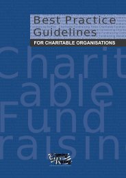 Best Practice Guidelines for Charitable Organisations