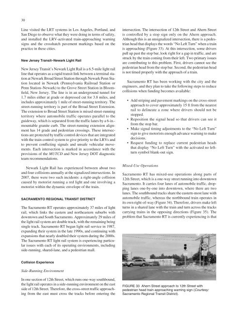 Light Rail Vehicle Collisions with Vehicles at Signalized Intersections