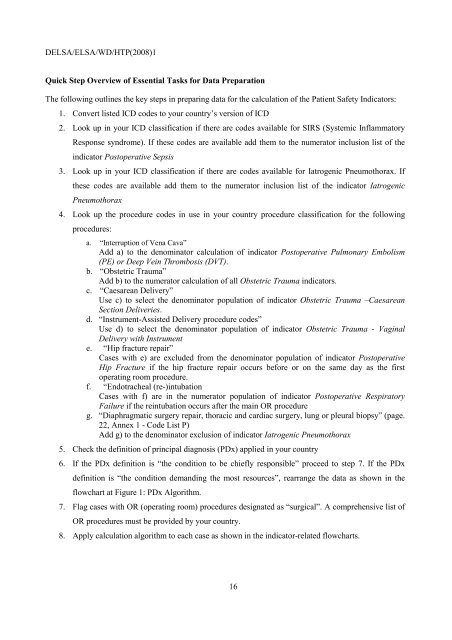 Facilitating Cross-National Comparisons of Indicators for Patient ...