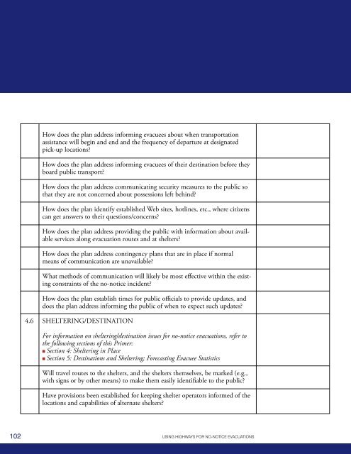 using highways for no-notice evacuations - FHWA Operations - U.S. ...