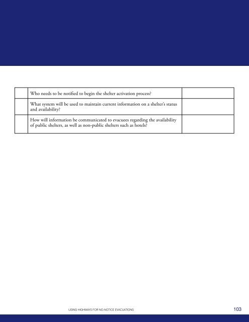 using highways for no-notice evacuations - FHWA Operations - U.S. ...