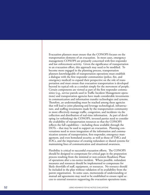 using highways for no-notice evacuations - FHWA Operations - U.S. ...