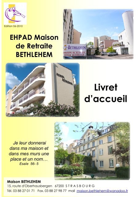 EHPAD Maison De Retraite BETHLEHEM - Alliance Saint Thomas ...