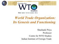 Prof. Shashank Priya - Centre for WTO Studies