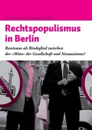 Broschüre - Rechtspopulismus stoppen - Blogsport