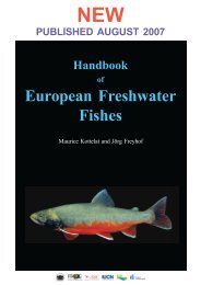 Handbook of European Freshwater Fishes