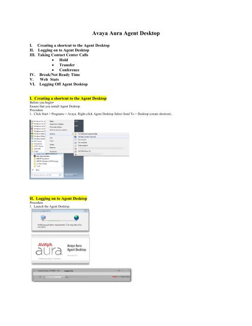 Avaya Aura Agent Desktop