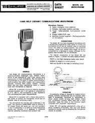 Shure M75-6 M75E M75G User Guide