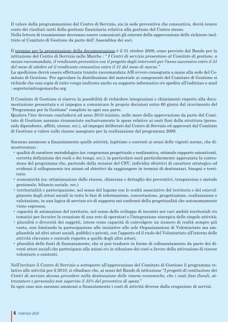 Il cambiamento ha bisogno del ânoiâ - CSV Marche