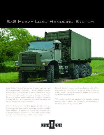 8x8 Heavy Load Handling System