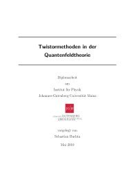 Twistormethoden in der Quantenfeldtheorie - THEP Mainz ...