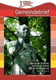 Gemeindebrief - Evangelischen Kirchengemeinde Rodenkirchen