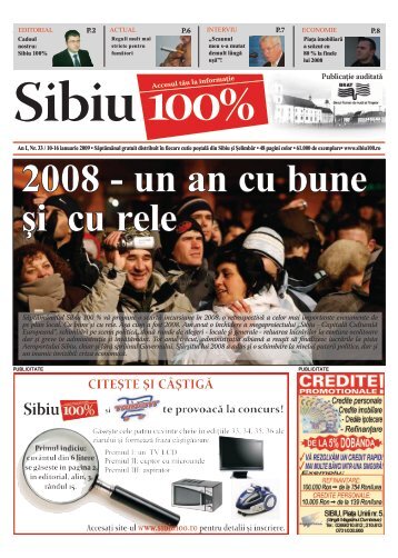 2008 - un an cu bune Åi cu rele - Sibiu 100