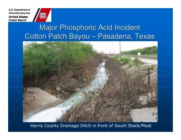 Major Phosphoric Acid Incident - U.S. National Response Team (NRT)