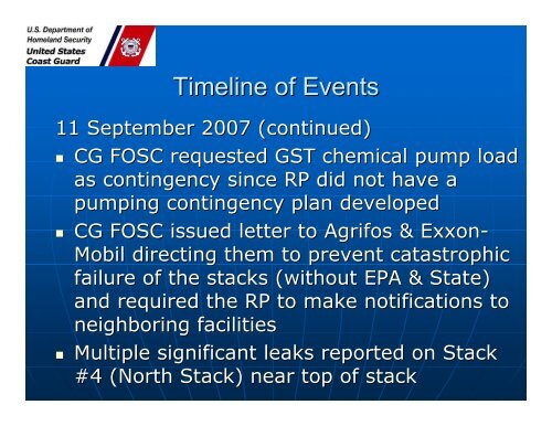 Major Phosphoric Acid Incident - U.S. National Response Team (NRT)