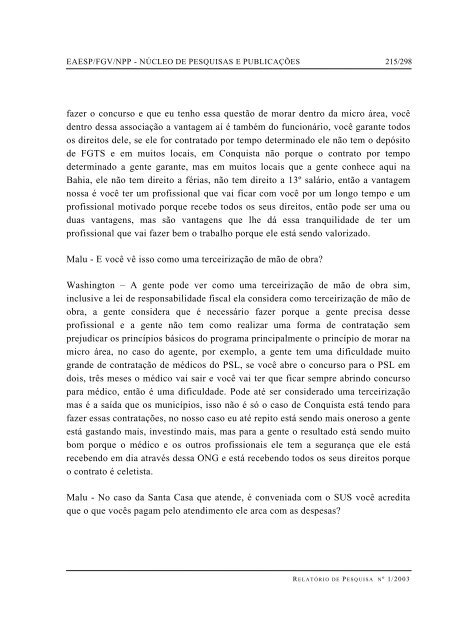 RESUMO PALAVRAS-CHAVE ABSTRACT - GV Pesquisa