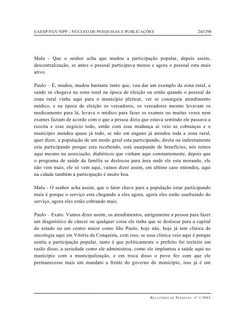 RESUMO PALAVRAS-CHAVE ABSTRACT - GV Pesquisa