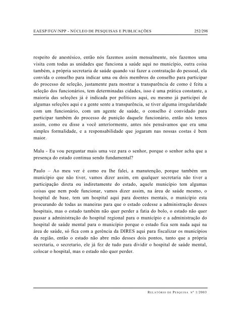 RESUMO PALAVRAS-CHAVE ABSTRACT - GV Pesquisa