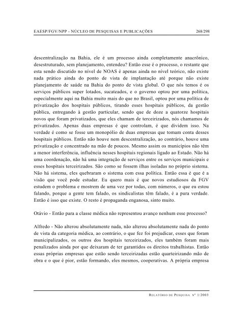 RESUMO PALAVRAS-CHAVE ABSTRACT - GV Pesquisa