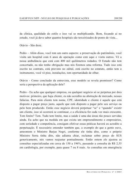 RESUMO PALAVRAS-CHAVE ABSTRACT - GV Pesquisa