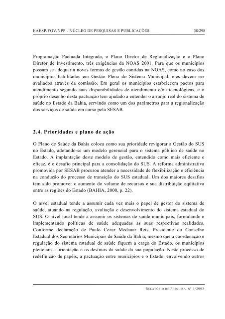 RESUMO PALAVRAS-CHAVE ABSTRACT - GV Pesquisa