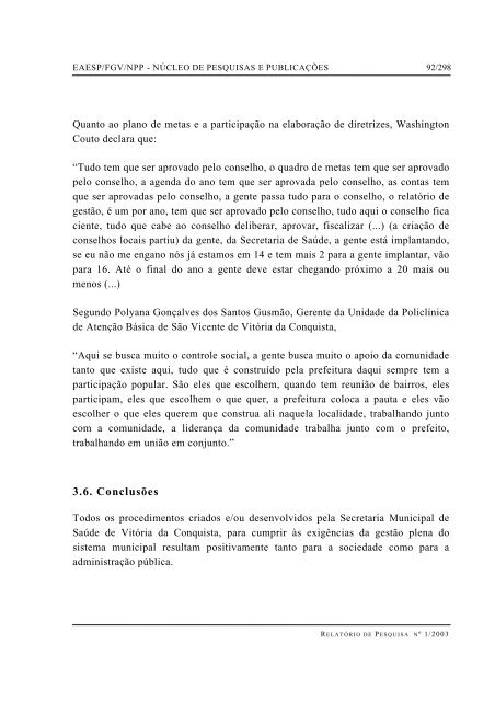 RESUMO PALAVRAS-CHAVE ABSTRACT - GV Pesquisa